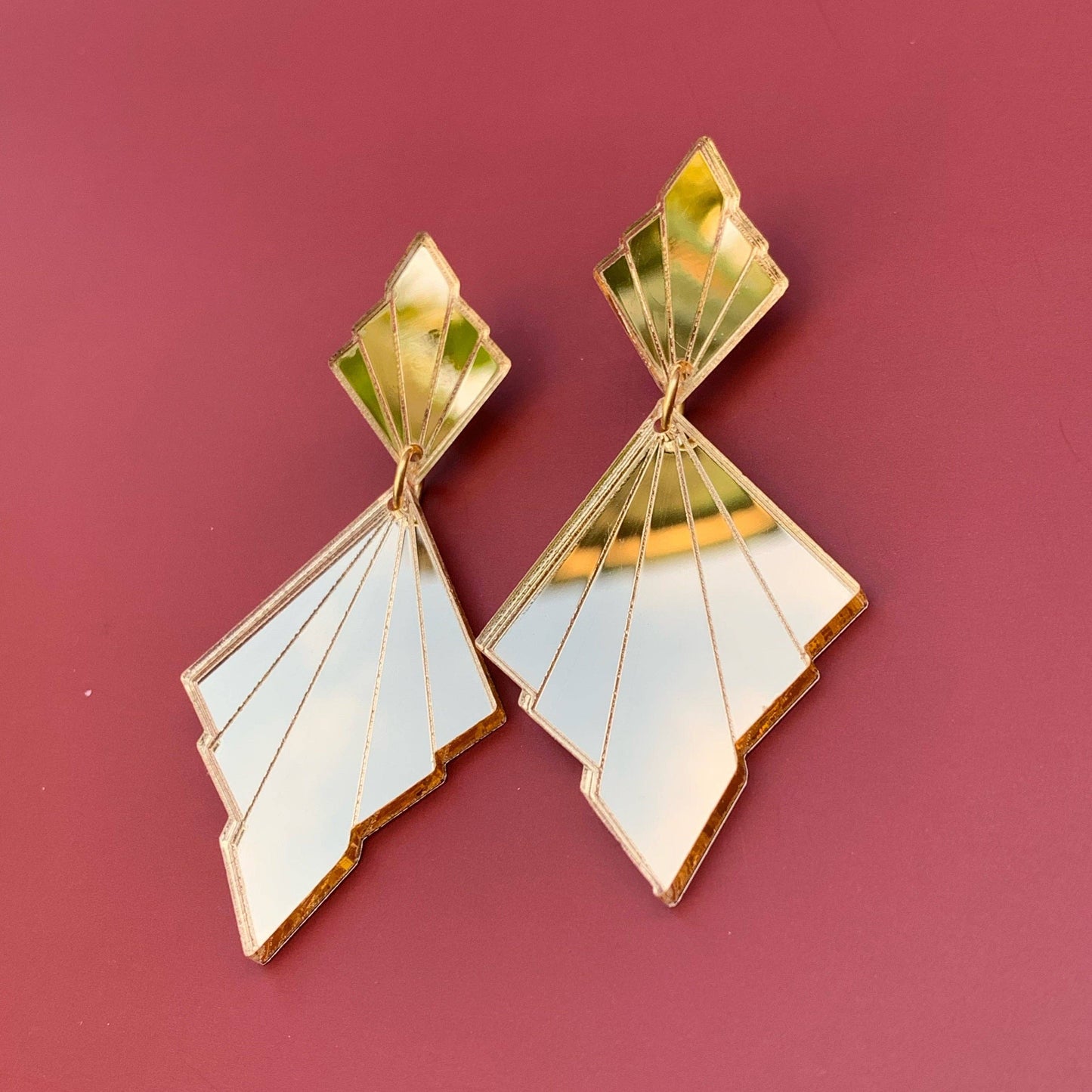 Art Deco Gold Earrings