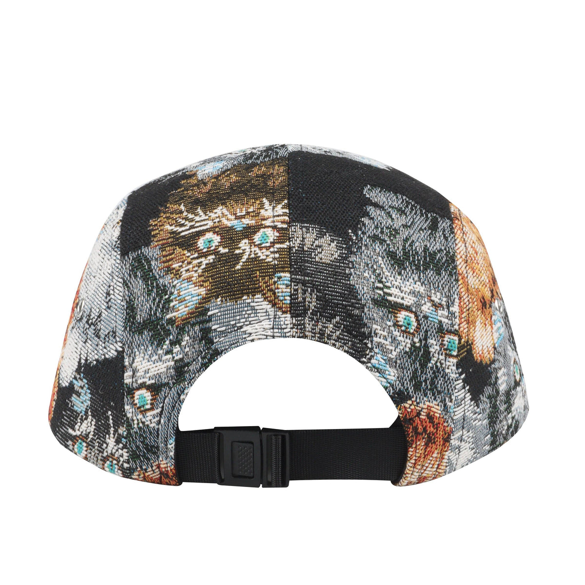 Cat Jacquard 5 Panel Hat Camp Cap