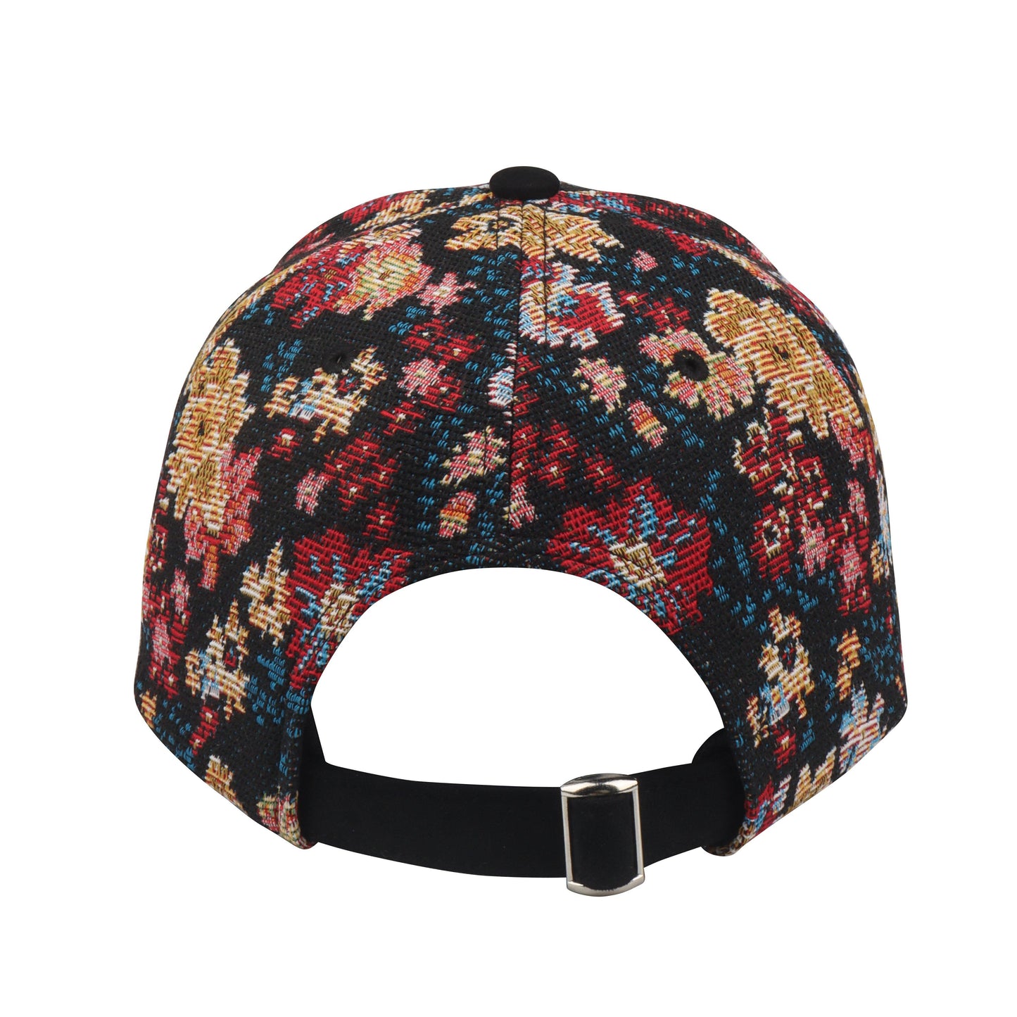 Dark Floral Tapestry Baseball Cap