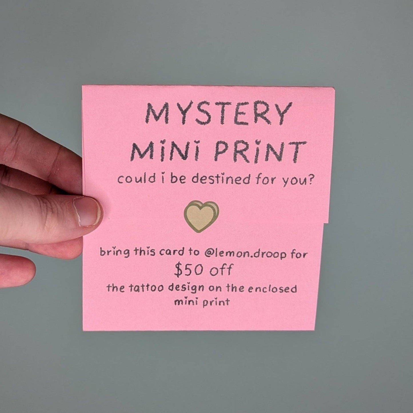 Mystery mini print by @lemon.droop