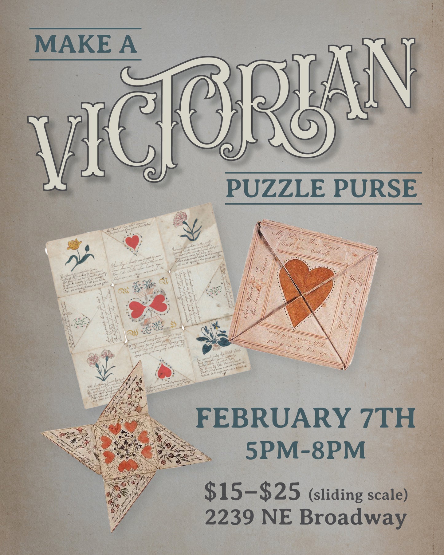 Victorian Puzzle Purse Workshop