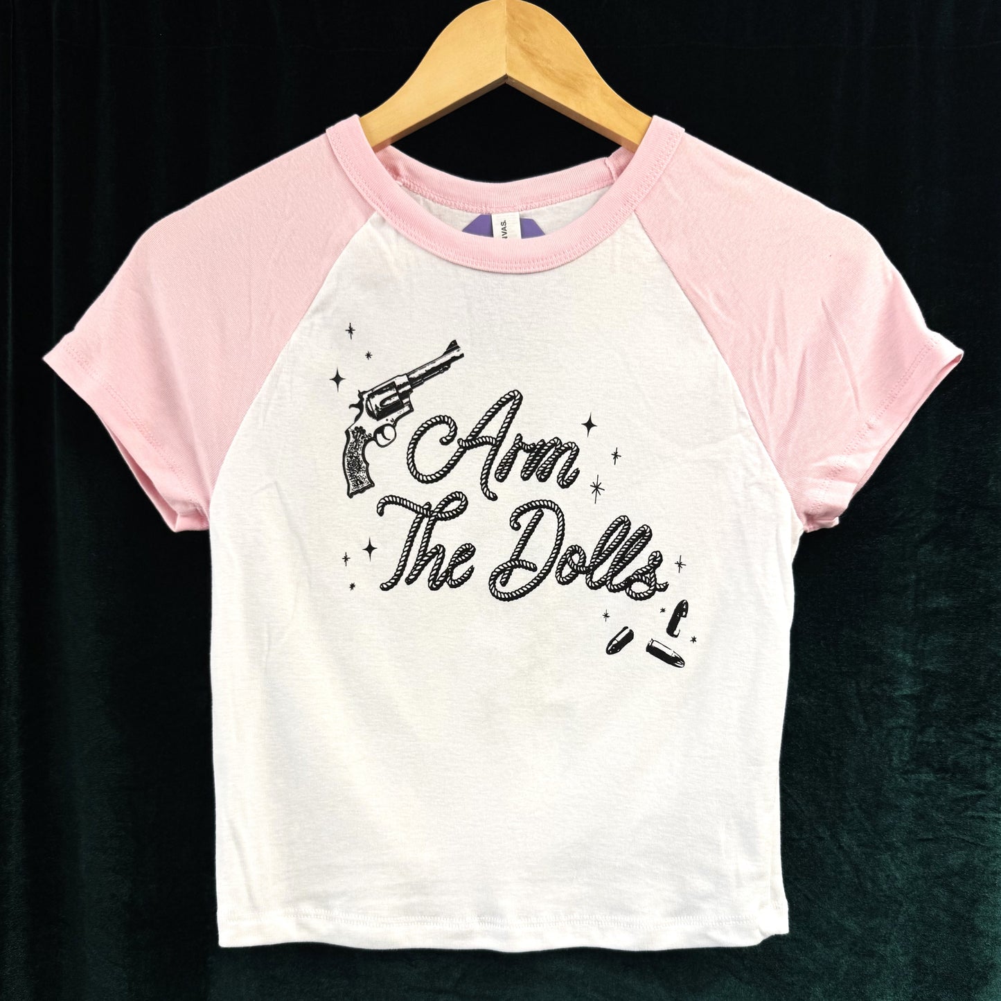 Arm The Dolls Ringer Baby Tee