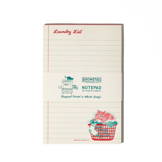 Laundry List - Large Risograph Notepad