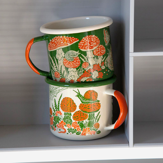 Toad & Mushrooms Enamel Camp Mug
