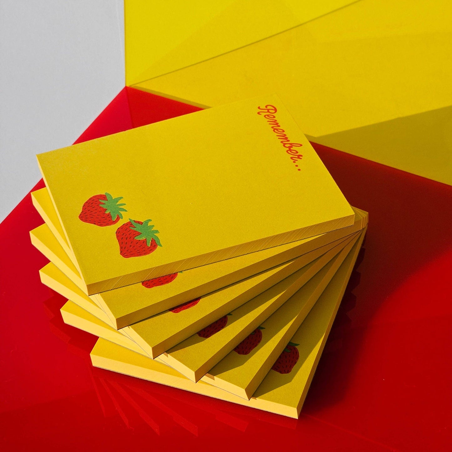 Remember Strawberry - Risograph Notepad