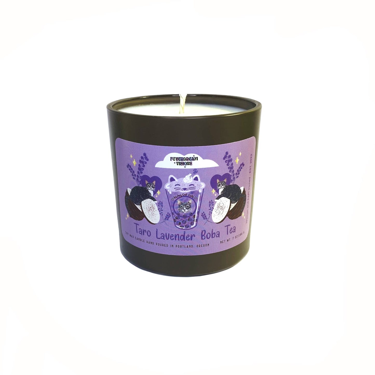 Taro Lavender Boba Tea Candle 