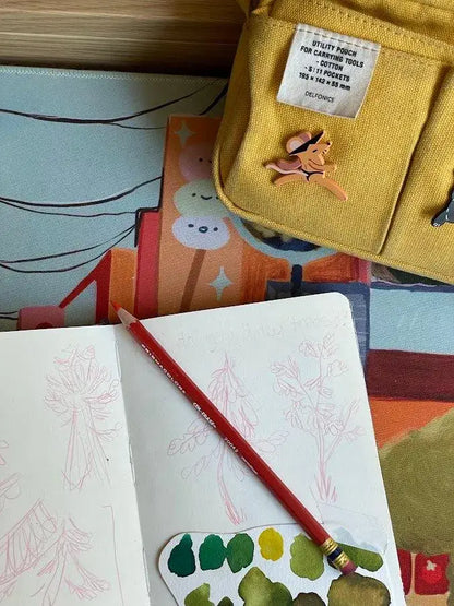 Cheeky Rat Enamel Pin