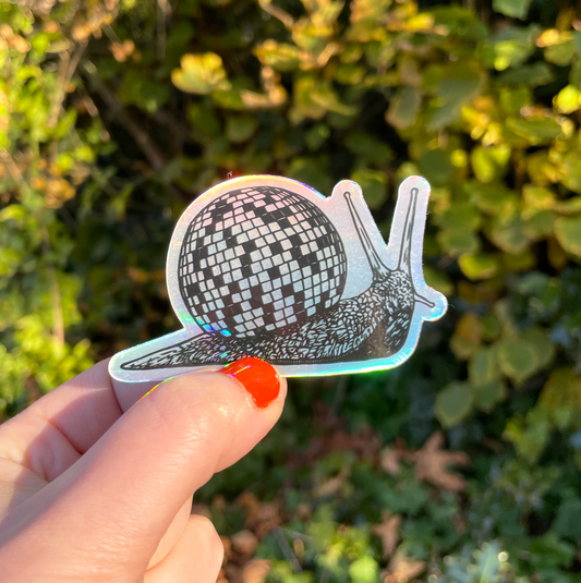 Disco Snail Sticker