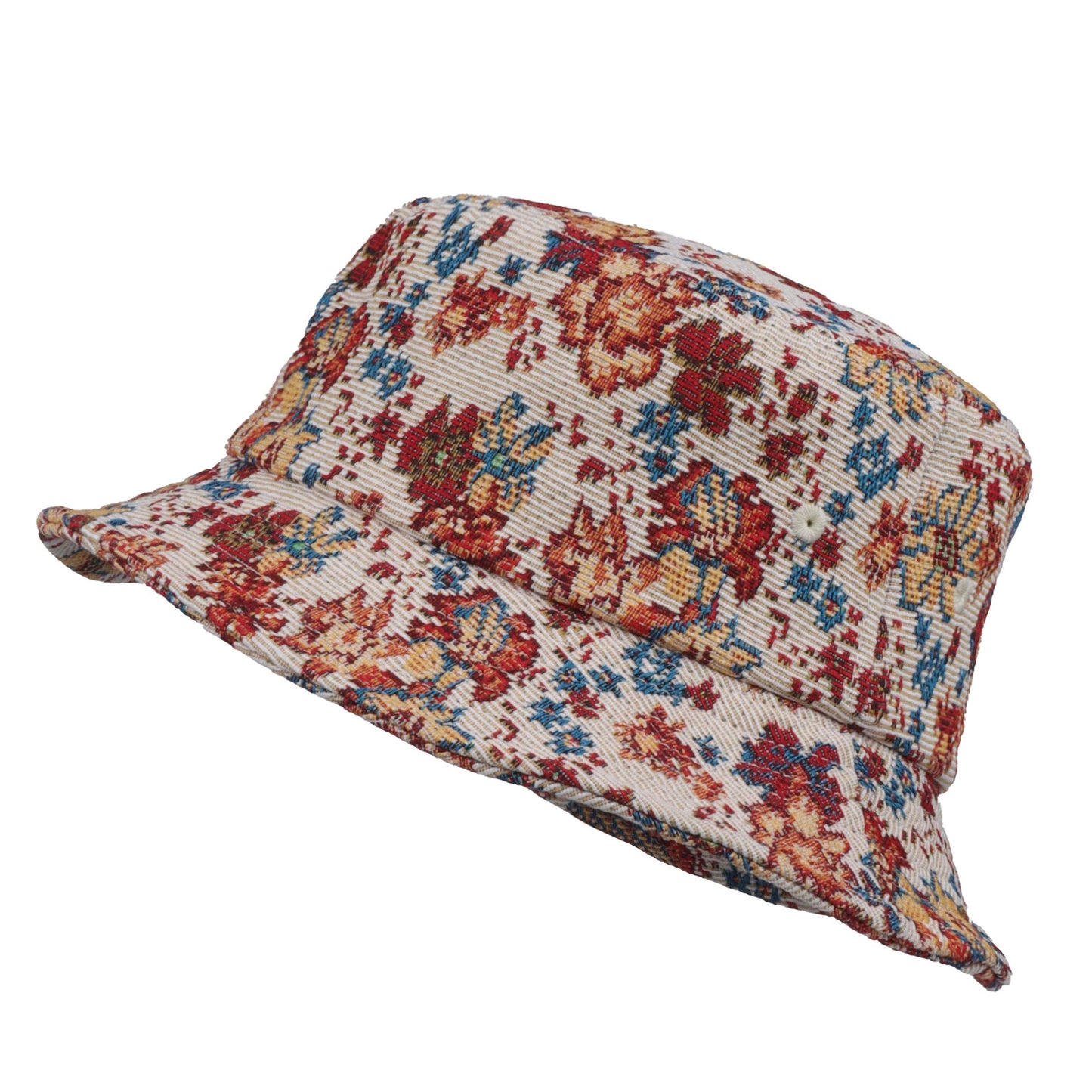 Floral Tapestry Jacquard Bucket Hat