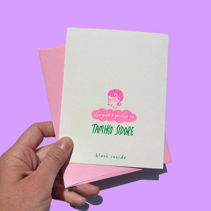 SLUGS & KISSES - Riso Greeting Card