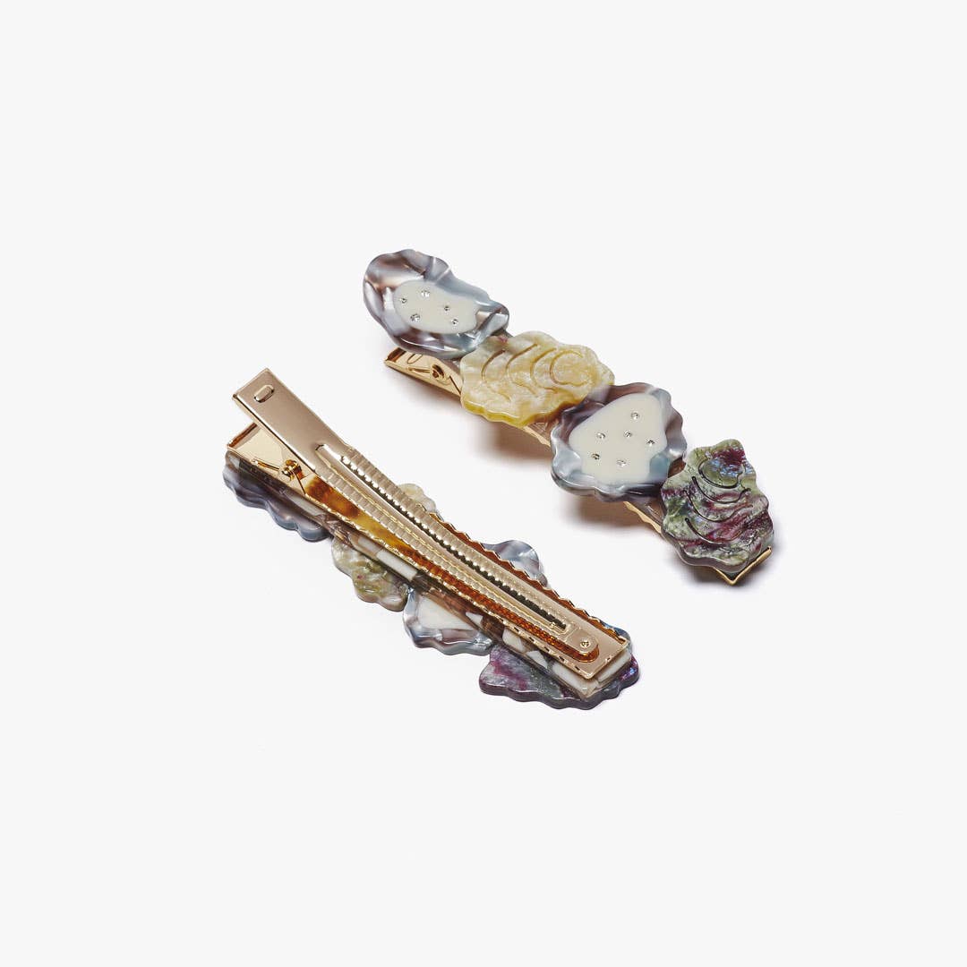 Oyster Clip - Cute Foodie Alligator Rhinestone Clip