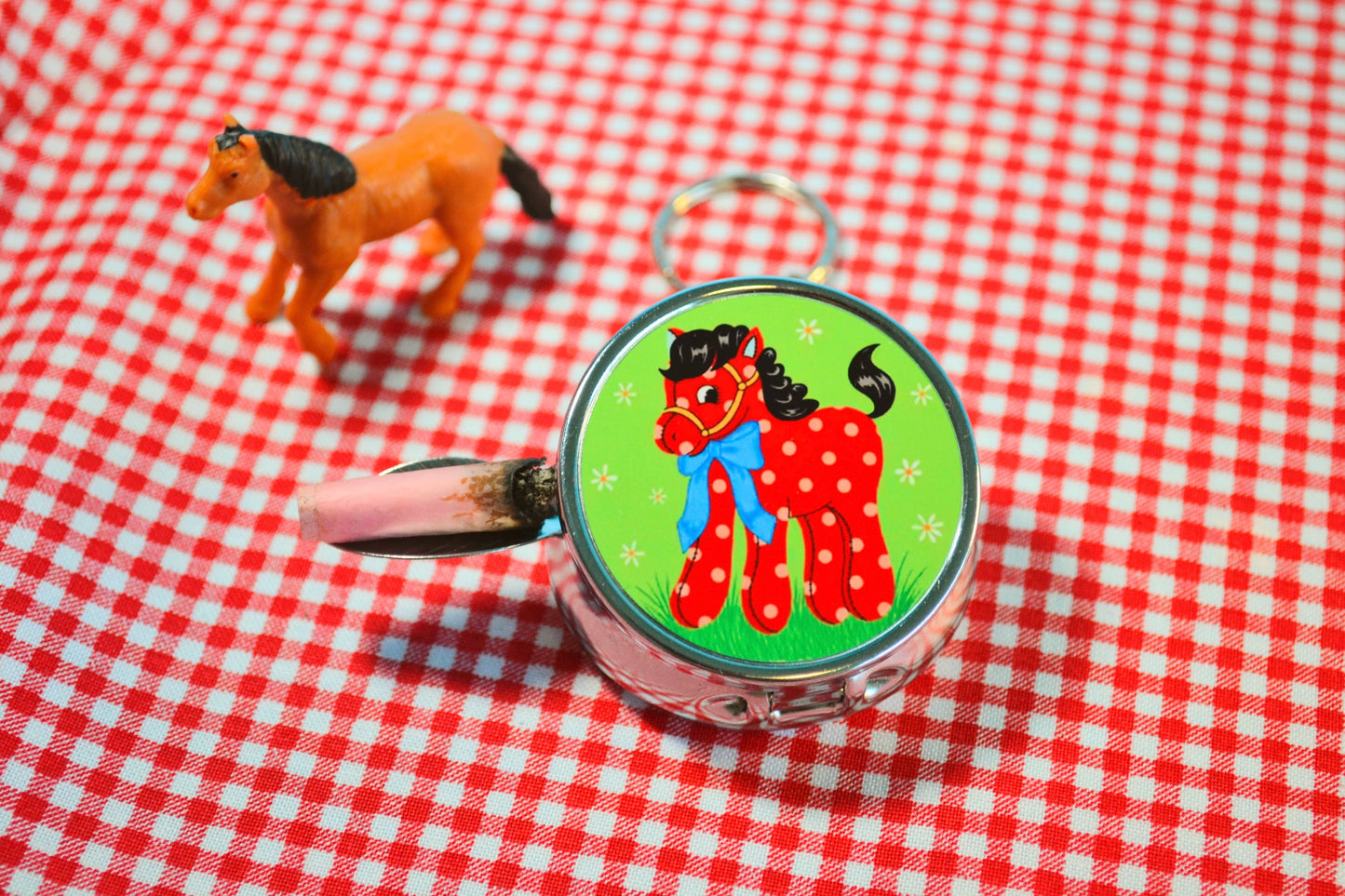 Pony Ash Tray Keychain