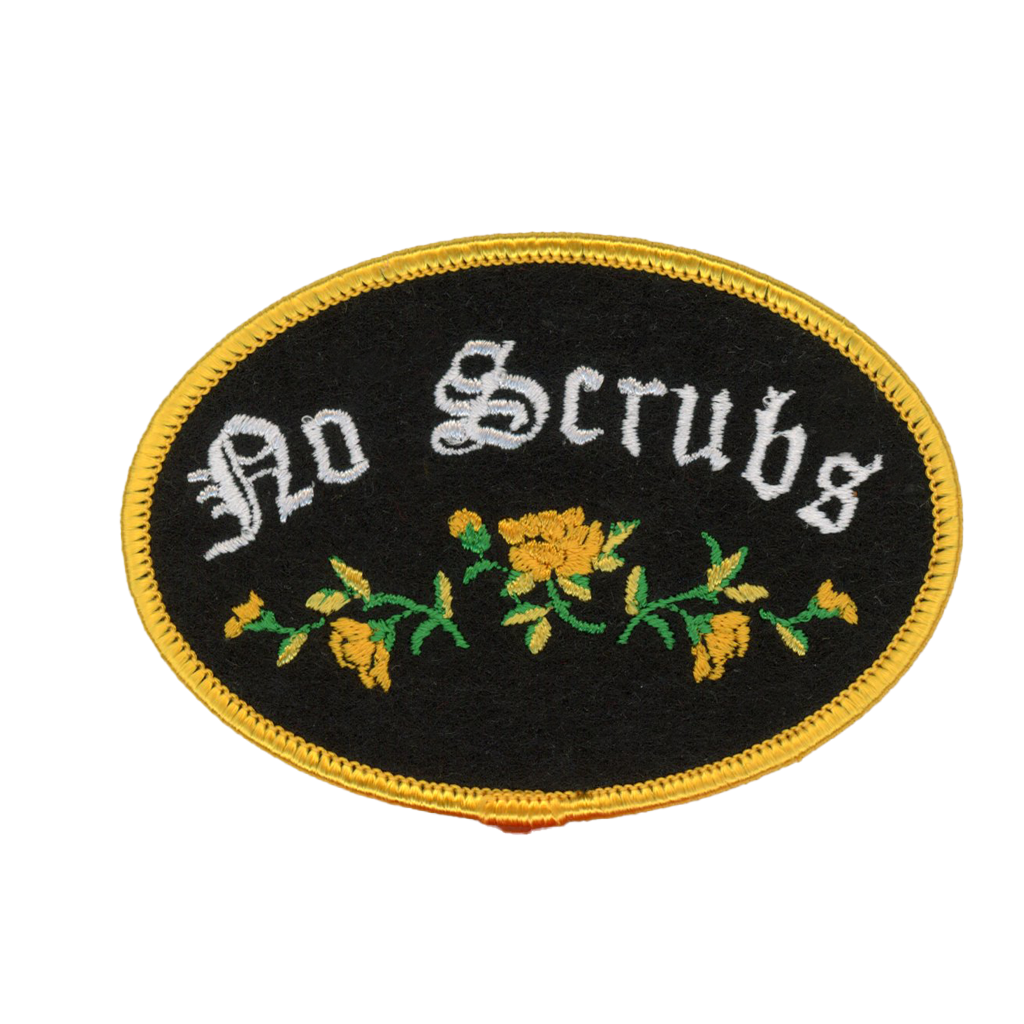 No Scrubs Iron On Patch