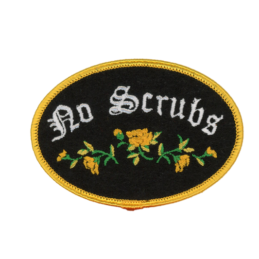 No Scrubs Iron On Patch