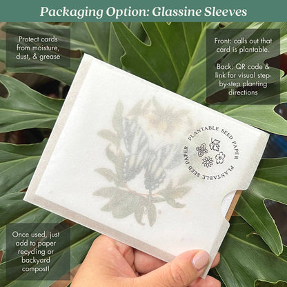 Rabbit Gathering Herbs Plantable Herb Seed Card