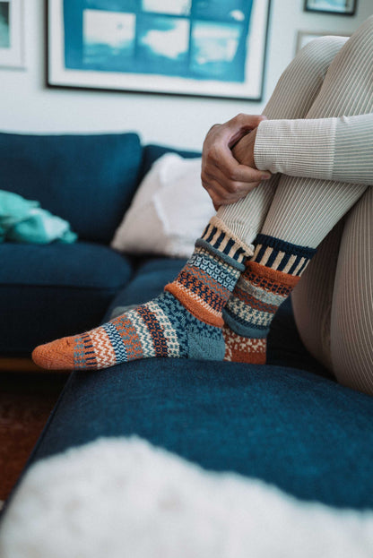 Nutmeg Crew Socks | Eco-Friendly & Made in the USA