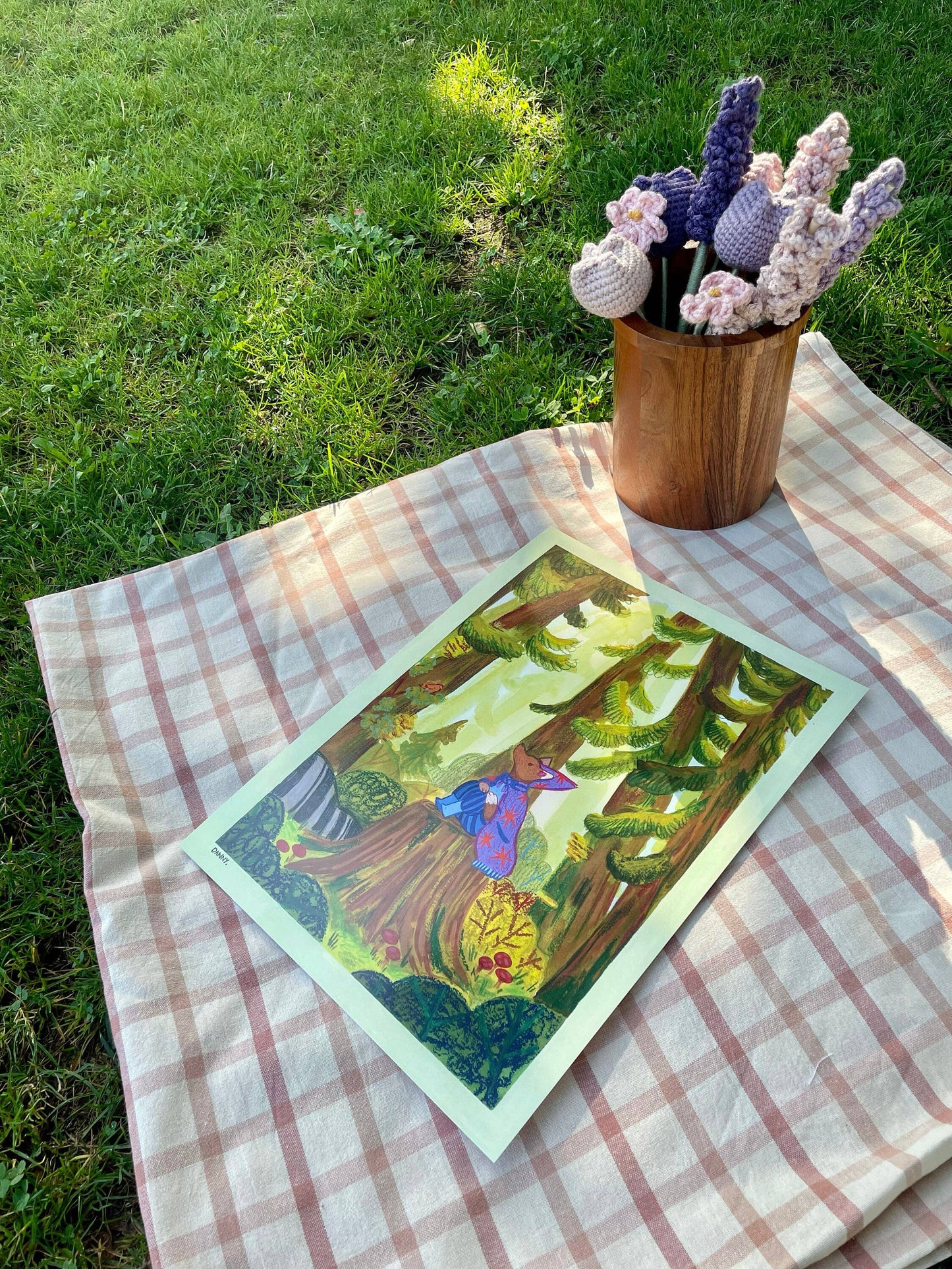 Wizard Fox in the Forest Illustration