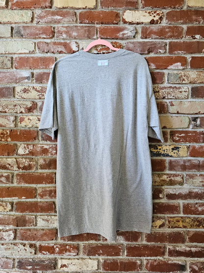 The "Meelo" Tee - Upcycled Gray Quilt Patch T-Shirt