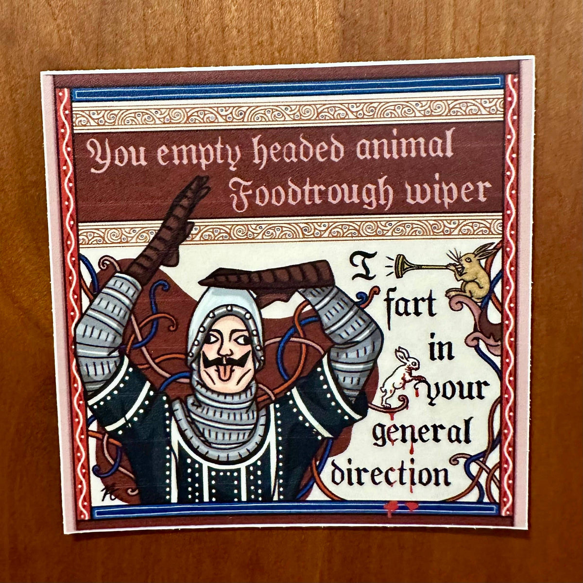 Frenchman (Monty Python) - Medieval Sticker