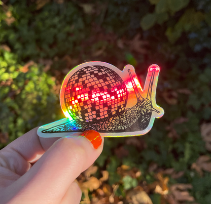 Disco Snail Sticker