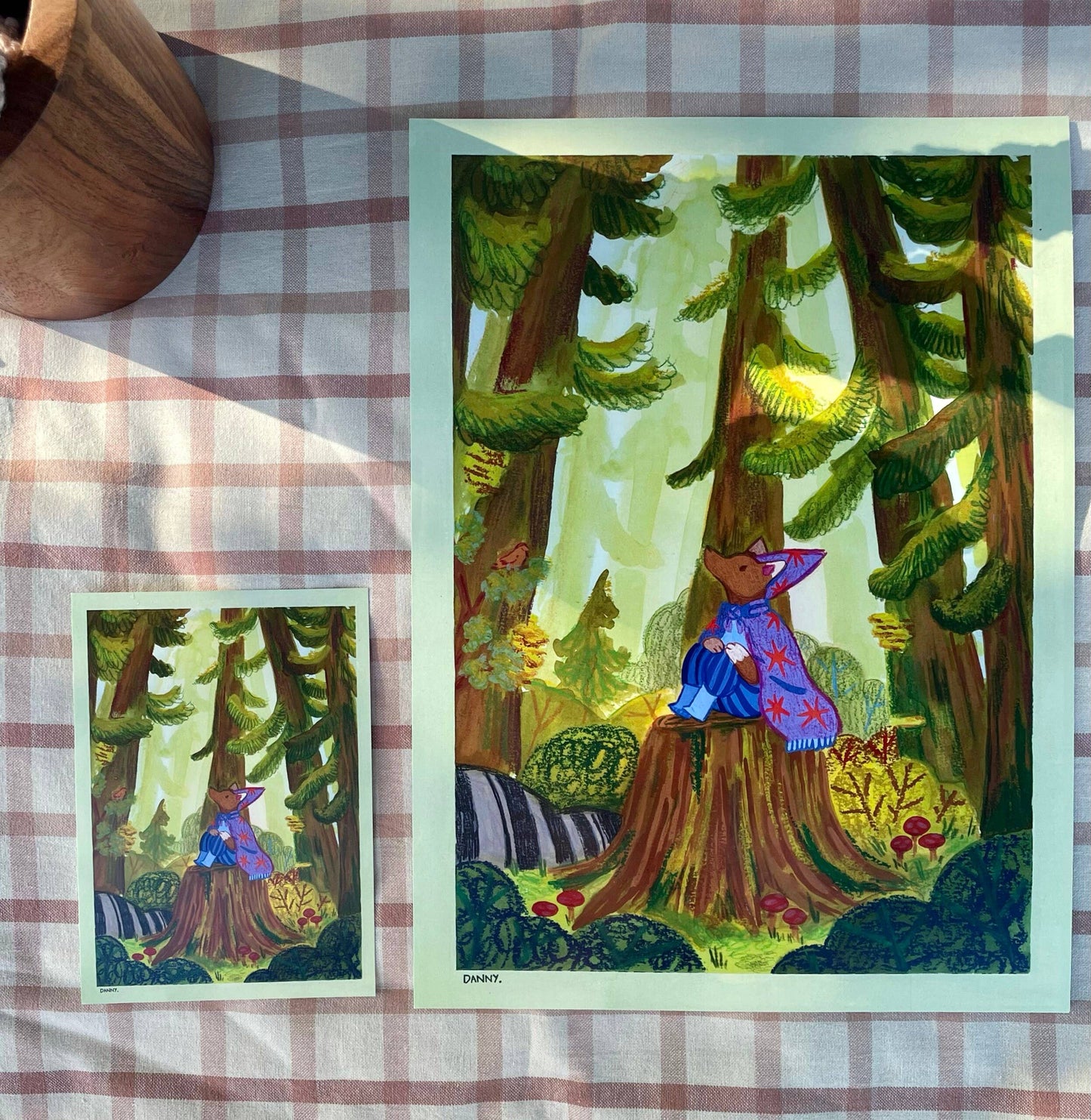 Wizard Fox in the Forest Illustration