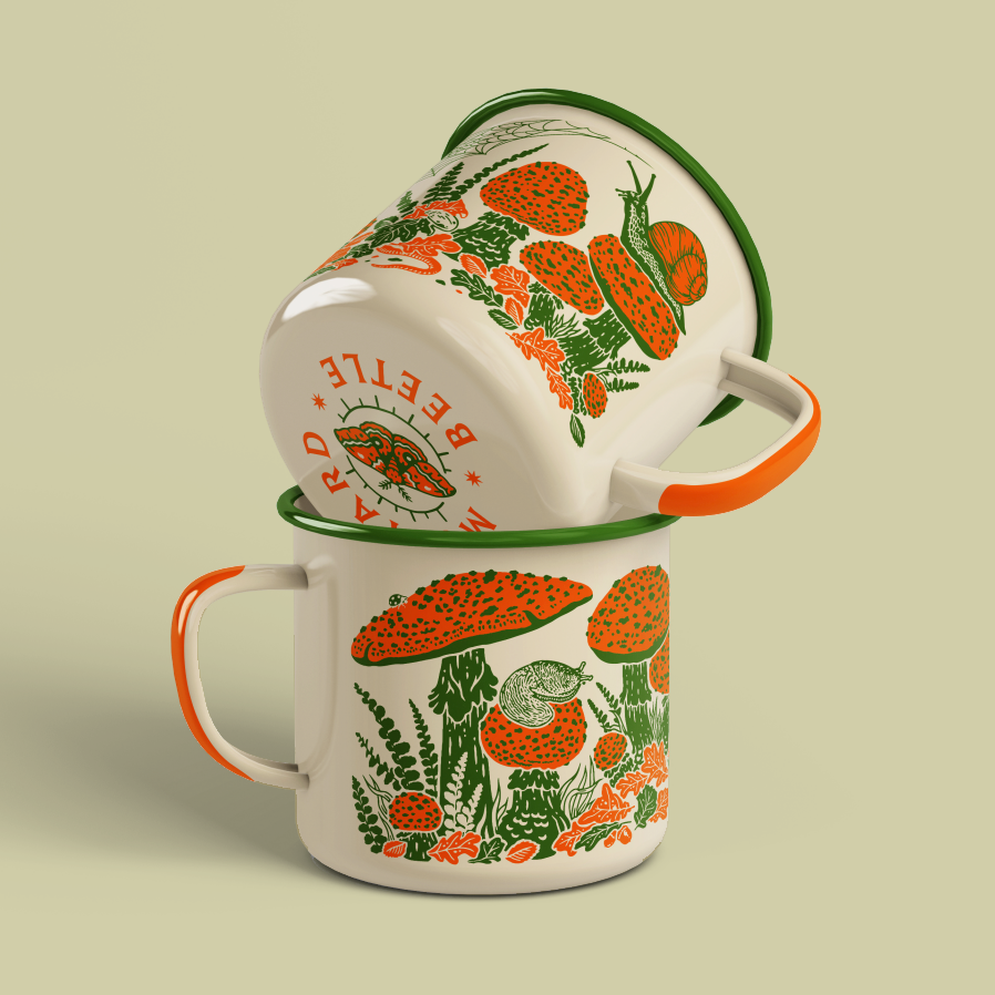 Toad & Mushrooms Enamel Camp Mug