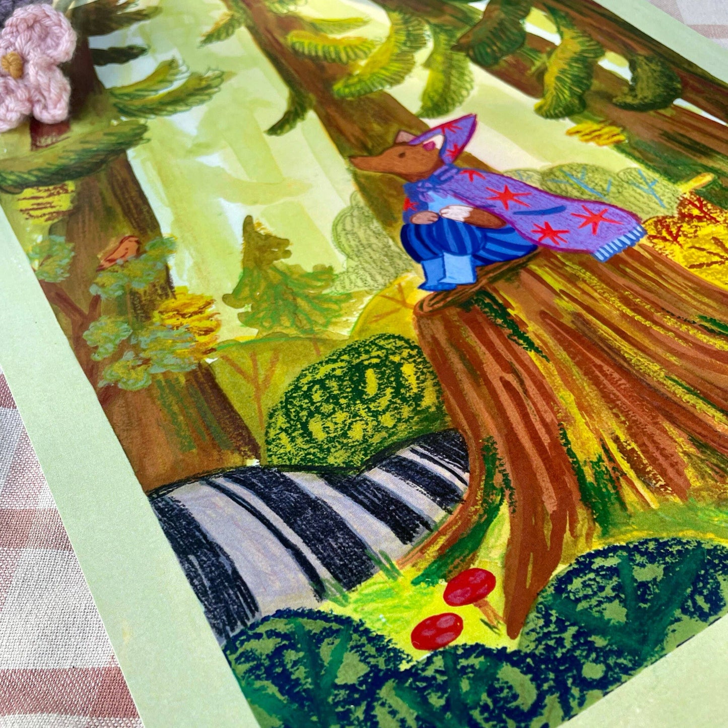 Wizard Fox in the Forest Illustration