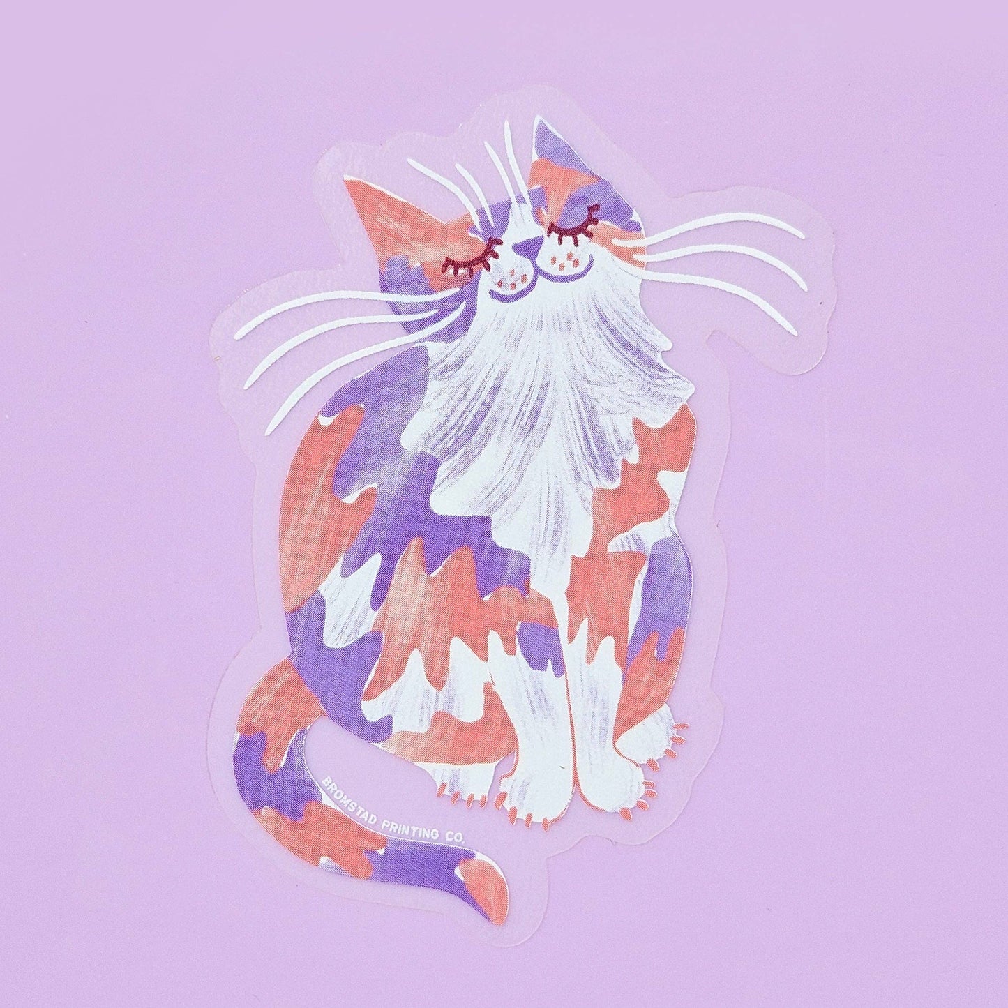 Calico Cat Clear Sticker