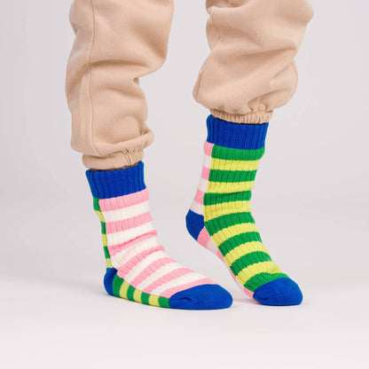 Super Stripe Knit House Socks