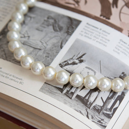 Vintage Pearl Chain Necklace