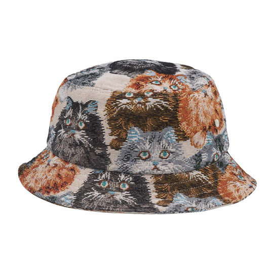 Tapestry Cat Jacquard Bucket Hat