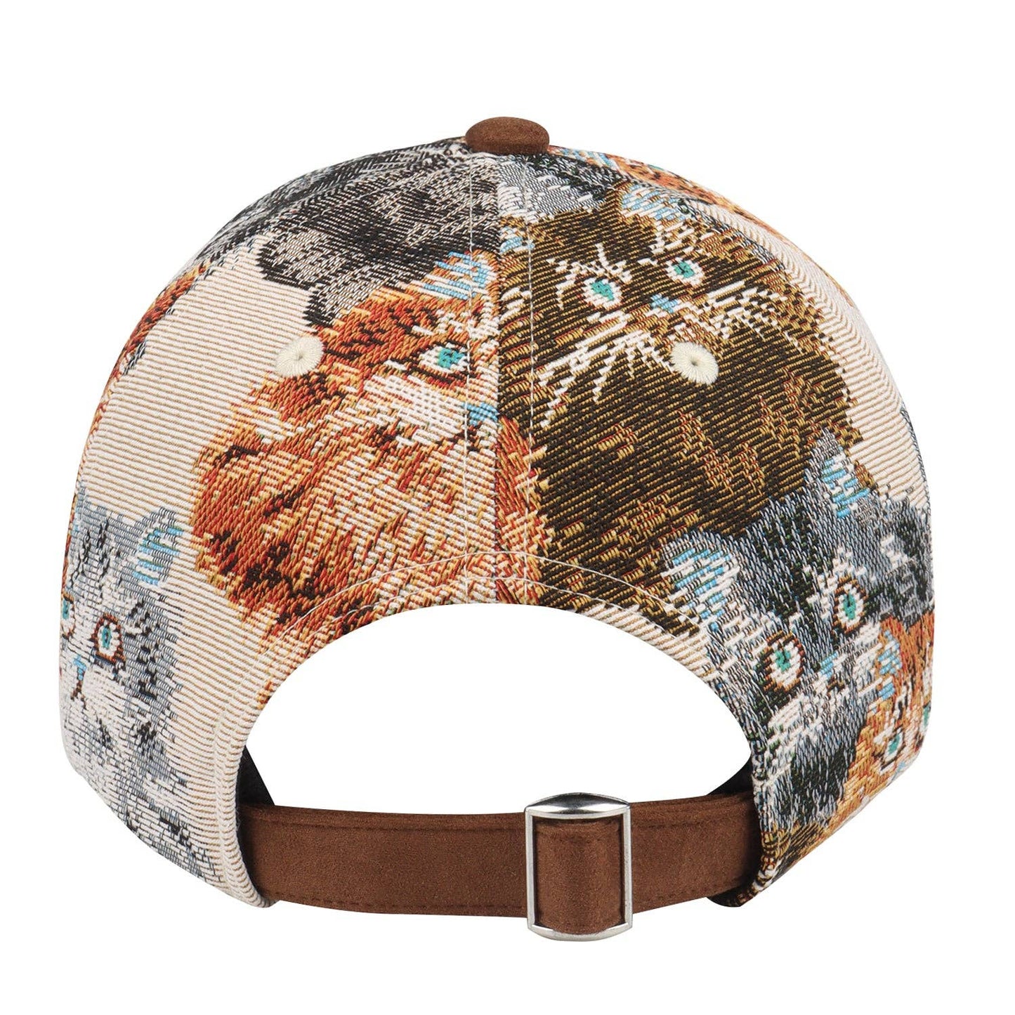 Jacquard Cat Tapestry Baseball Cap