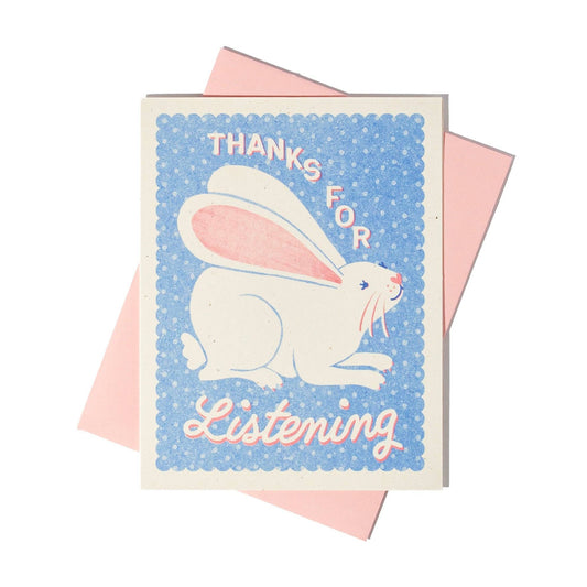 Thanks for Listening - Risograph Card