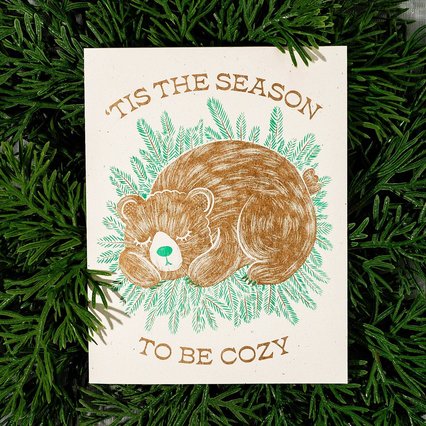 'Tis The Season - Risograph Holiday Card