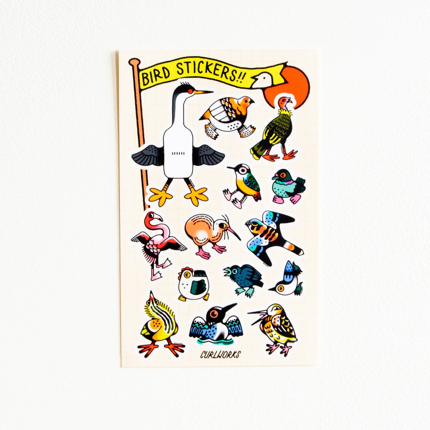 Bird Sticker Sheet