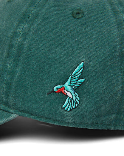'YOU ARE ON NATIVE LAND' Dad Cap in Dark Green