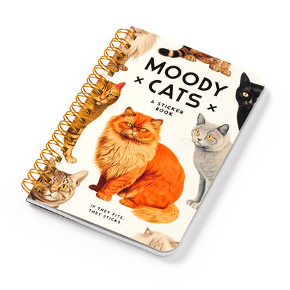Moody Cats Sticker Book from Brass Monkey