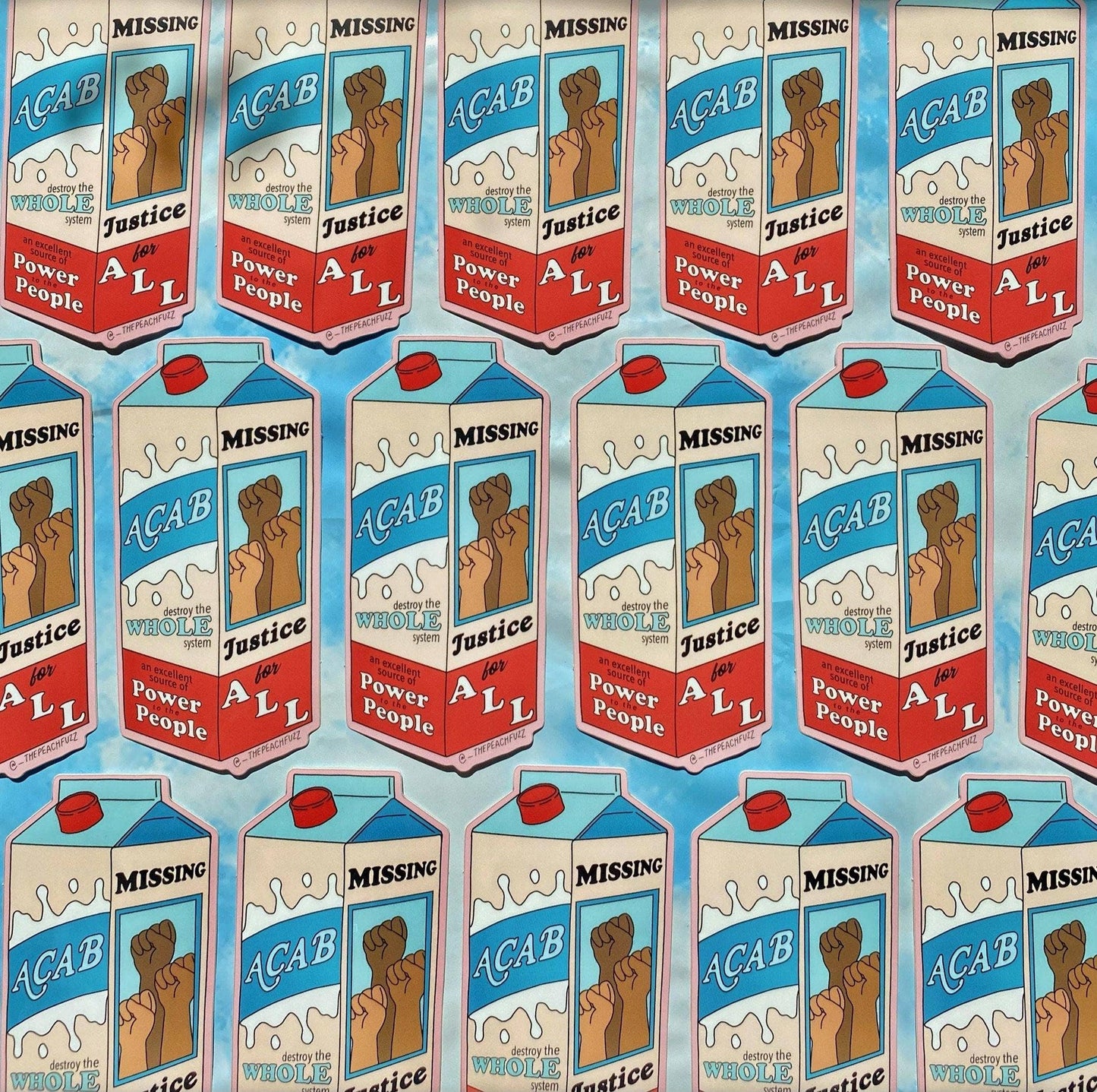 ACAB Milk Carton Sticker