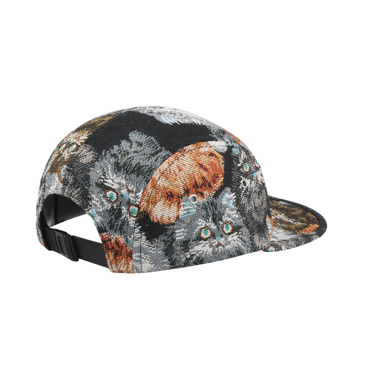 Cat Jacquard 5 Panel Hat Camp Cap