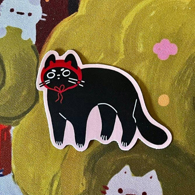 Evil Cat Matte Sticker