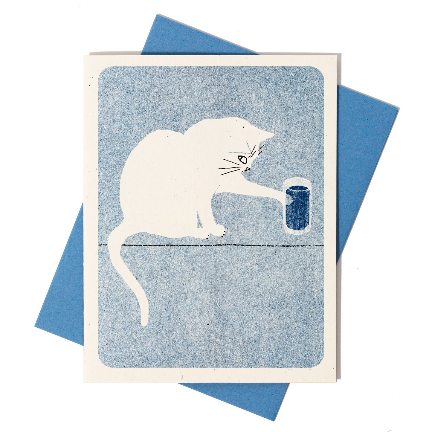 Water Glass - Risograph Card
