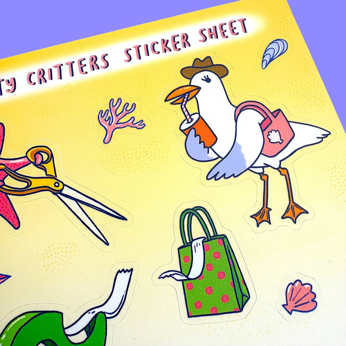 Crafty Critters Sticker Sheet