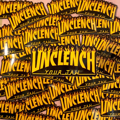 Unclench Your Jaw Sticker