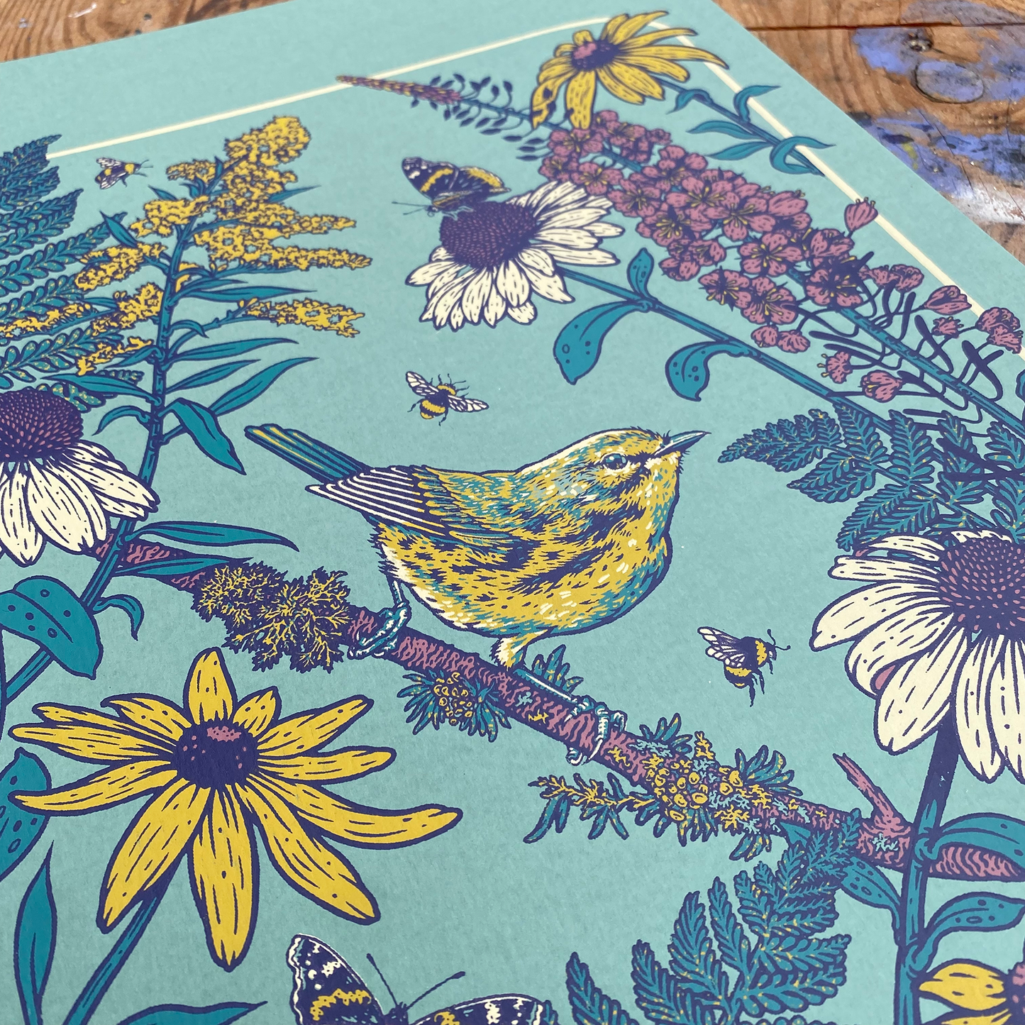 Prairie Warbler Giclee Print 11x14"