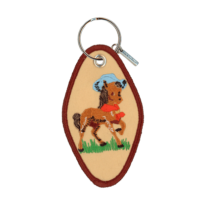 Hey Good Lookin' Embroidered Keychain