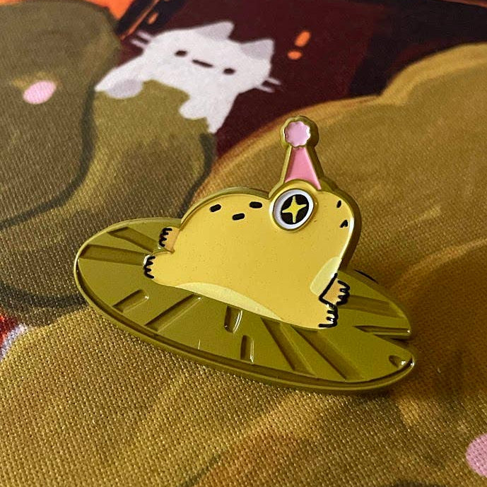 Lilypad Frog Enamel Pin
