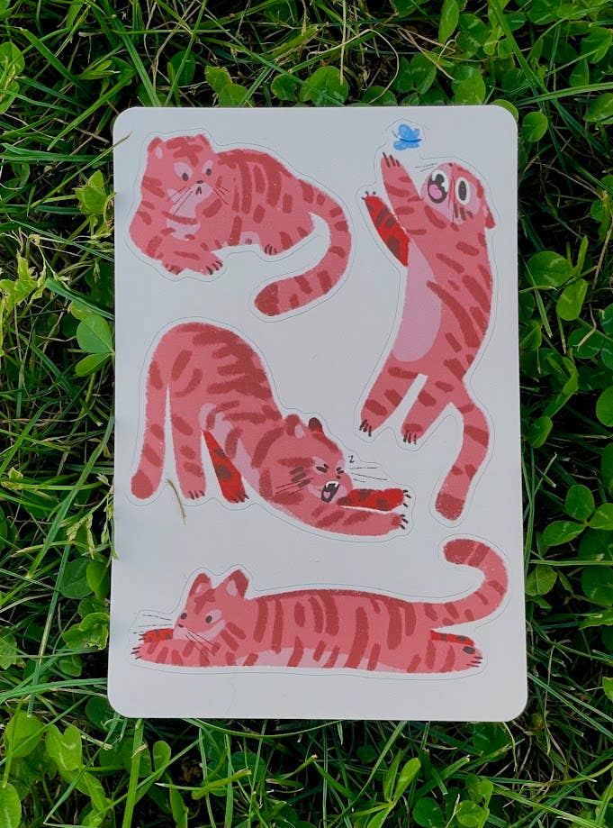 Tigers Sticker Sheet 4x6
