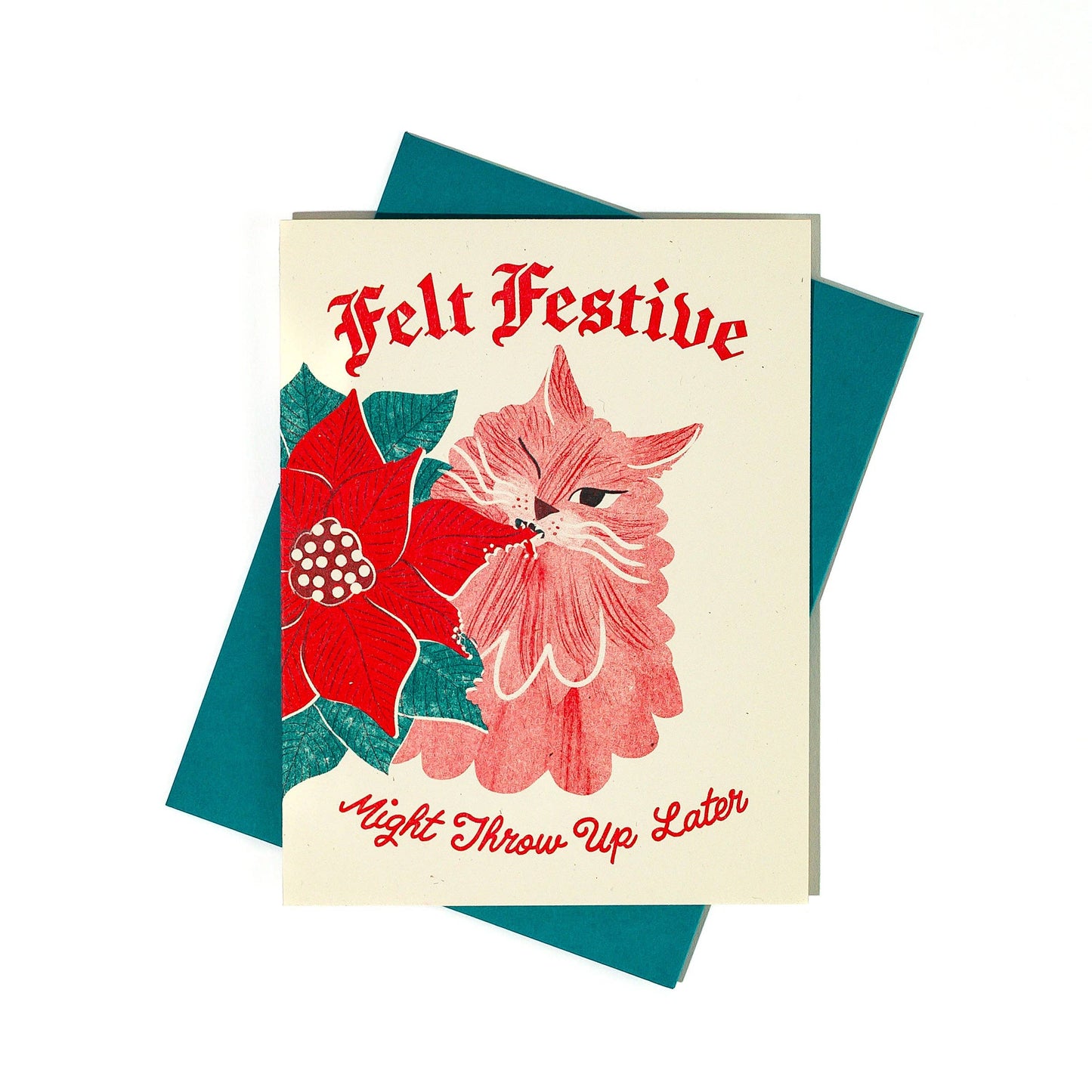 Felt Festive - Risograph Holiday Card