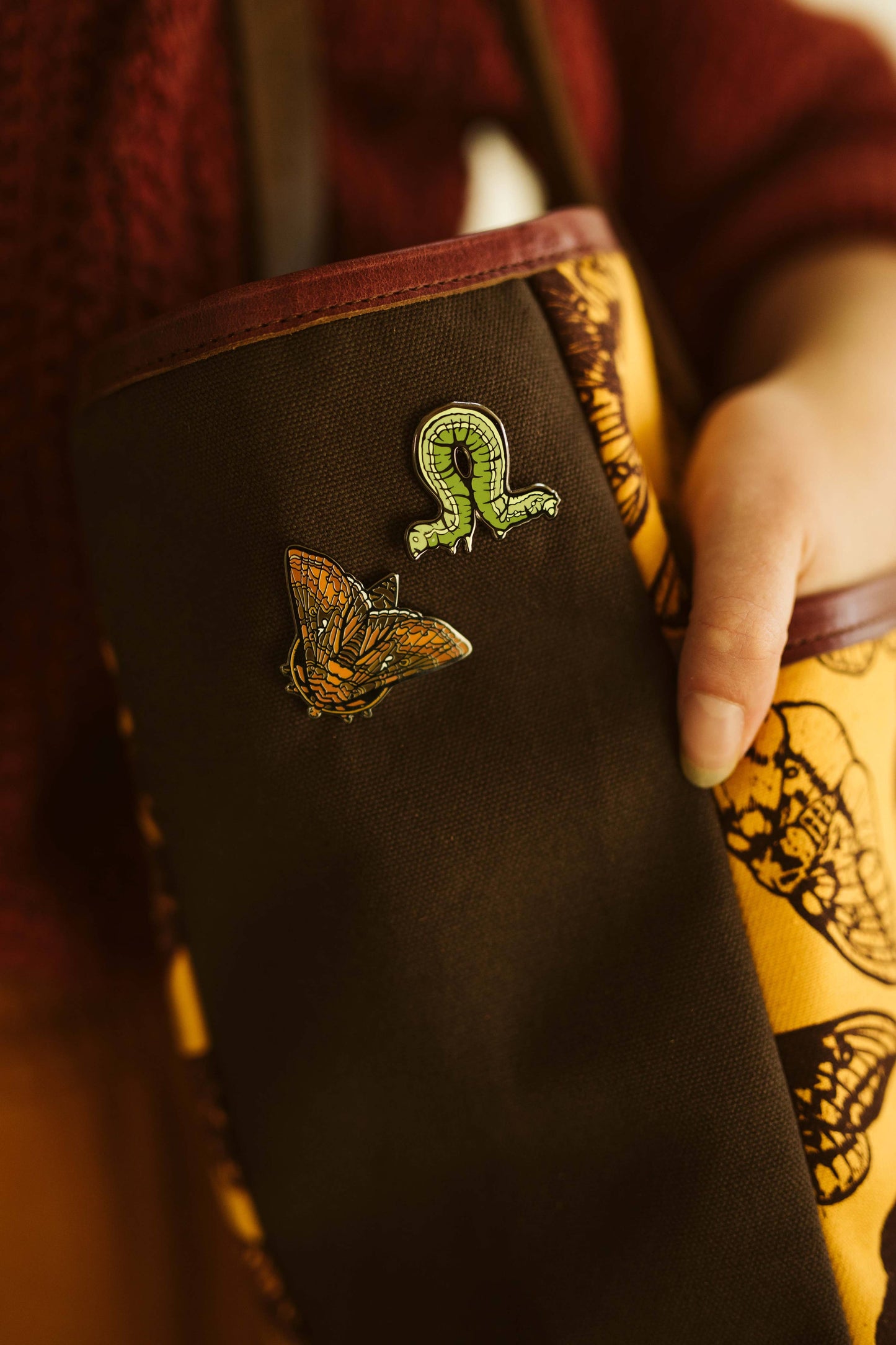 Clover Looper Moth (Inchworm) Pin Set