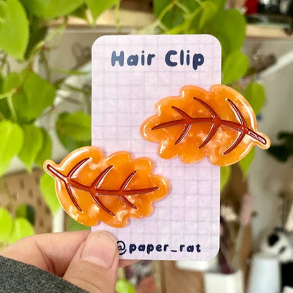 Autumn Leaf Hair Clip Barrette